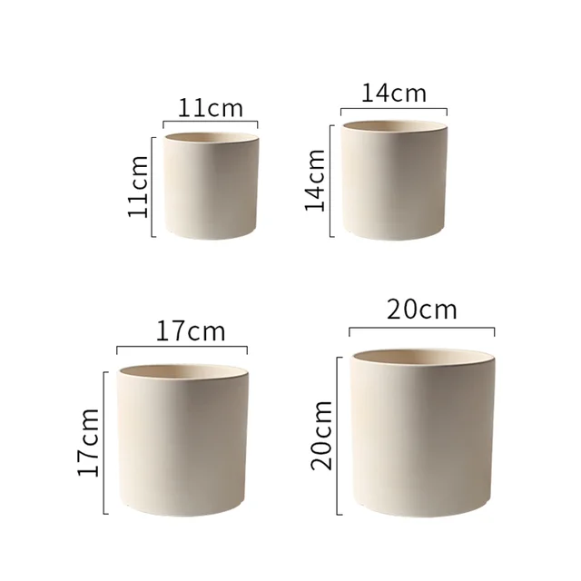Ceramic Flower Pot Biscuit with Holes Vase Cultivation Succulent Plants Outdoor Garden Plant 6