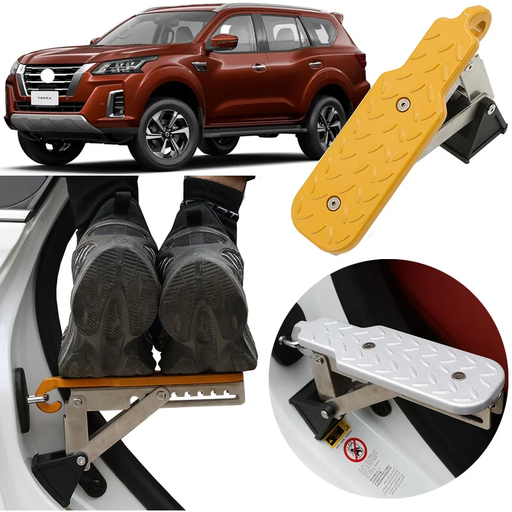 

Universal Fit Car Door Step, Foldable Roof Rack Door Step Up on Door Latch,Access to For NISSAN TERRA 2000-2025