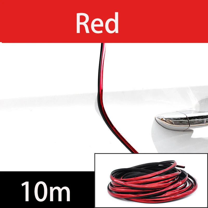 Confezione da 6 dispositivi di protezione per bordi della portiera dell'auto, di alta qualità, in gomma, colore trasparente e fosforescente di notte