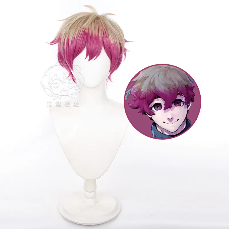 

Alexis Ness Cosplay Wig Anime Blue Lock Linen Purple Short Heat Resistant Synthetic Hair Halloween Party Role Play + Wig Cap