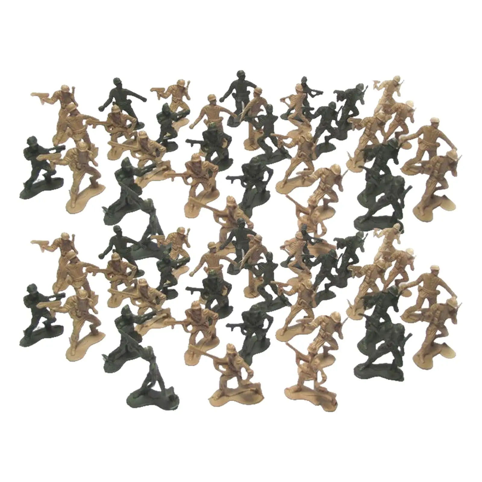 100Pcs Soldiers Model Decorative Toy Collection Gifts for Themed Party Sand