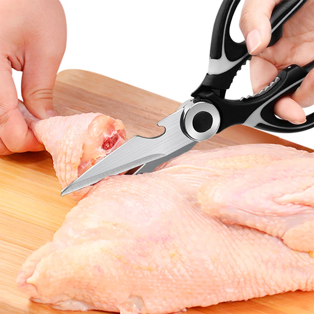 Steel Kitchen Scissors Shears Chicken Bone Fish  Kitchen Scissors Cutting  Poultry - Kitchen Scissors - Aliexpress