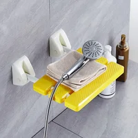 90° Folding Shower Seat Wall-Mounted Waterproof Shower Bench Shoe Changing Stools Load 75kg for Bathrooms Porches Bath Chairs 1
