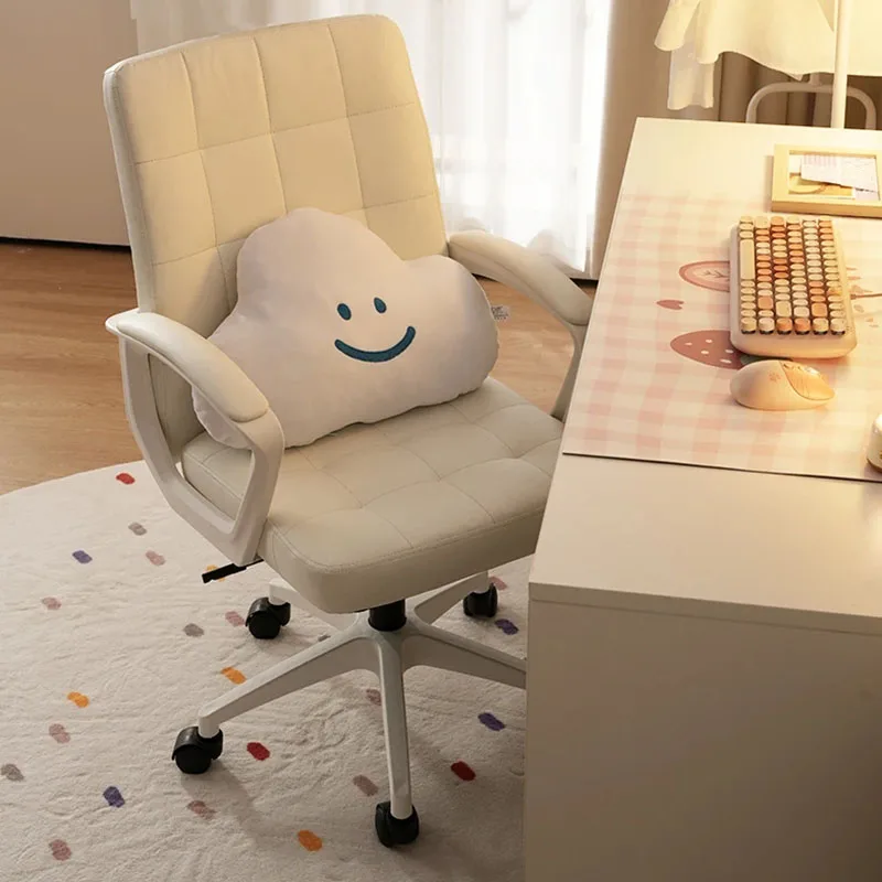 Office Comfort Gaming Chair Wheels Glides Comfy Luxury Office Chair Pillow Support Home Cadeiras De Gamer Furniture Decoration elephant plush pillow flexible sitting realistic stuffed animal toy cartoon jungle animals pillow decoration appease plush toy