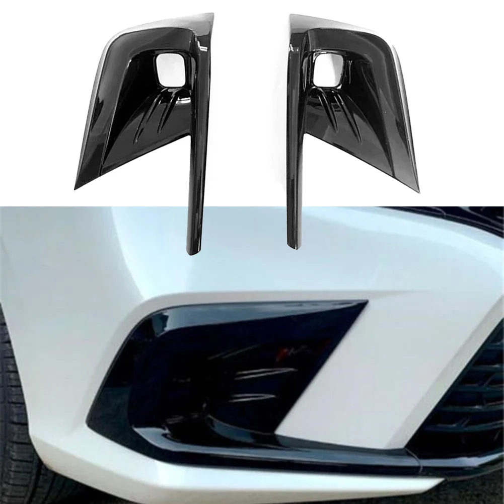 

For Honda Civic 2022 2023 Trim Frame Fog Light New 2pcs Black Front Bumper Light Fog Lamp Automobile Accessories