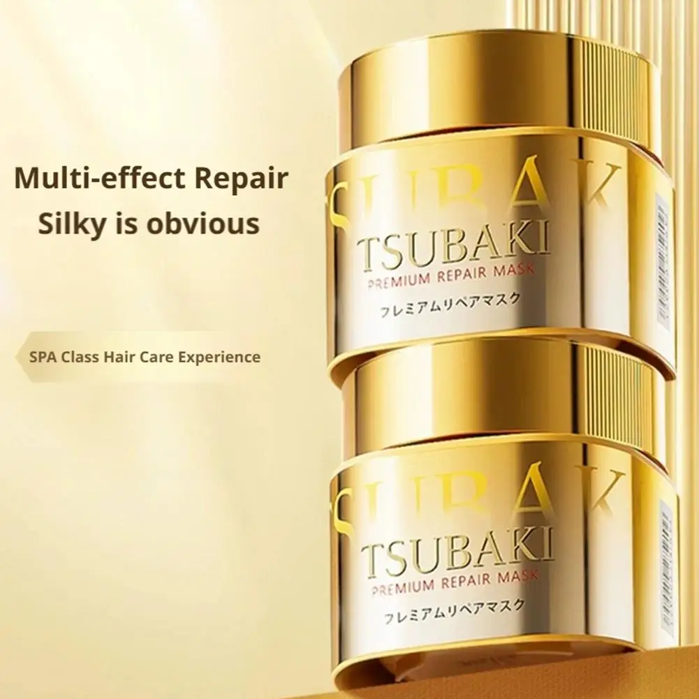 Maschera per Capelli Riparatrice Premium TSUBAKI Giapponese, Balsamo Nutriente Profondo per Capelli Secchi e Danneggiati, Trattamento Anti-Crespo e Lisciante - immagine 5