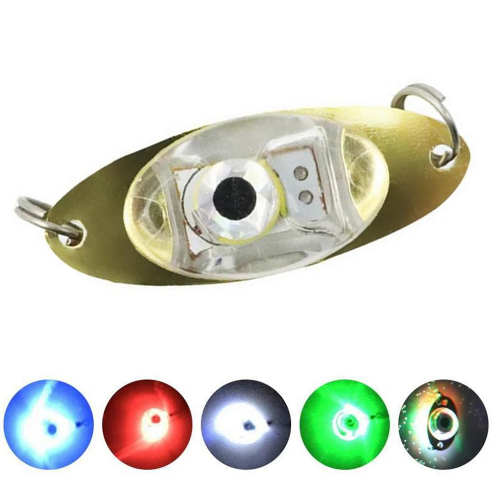Fishing Lure Fishing Lures Spoons Underwater Bass Halibut Flasher Saltwater Trolling Deep Drop Light LED Lighted Bait Flasher For Attracting fishing lure