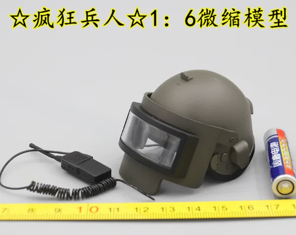 1/6 Scale Soldier Helmet Hat Gas Mask Special Forces Helmet Model 1/6 Tank Soldier Hat Machine Gunner Night Vision Apparatus