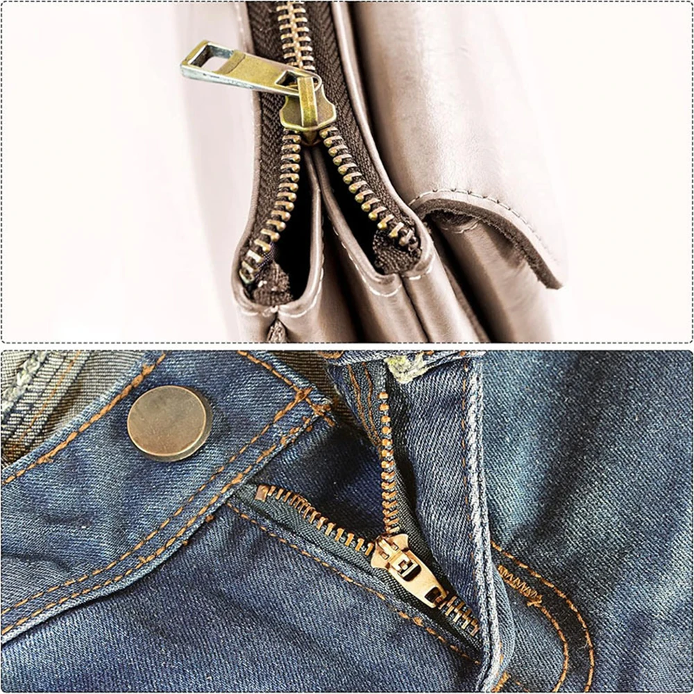 Zipper Repair Kit Zipper repair kit fixing box and insertion pin 3#5#8#10 for bag coat clothing opening zipper replacement