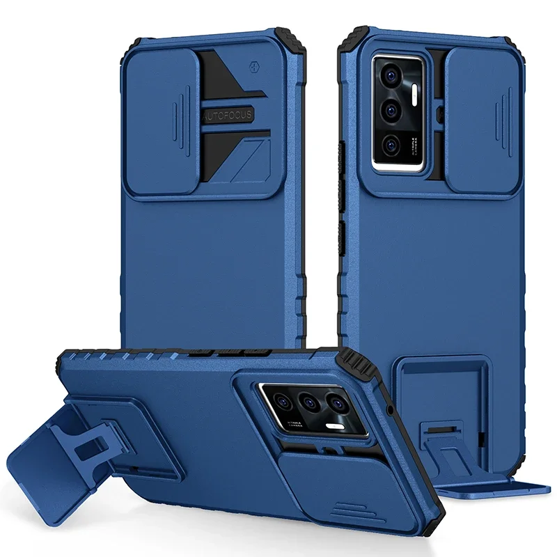 Reinforced Slide Armor Phone Case with Push Window Bracket