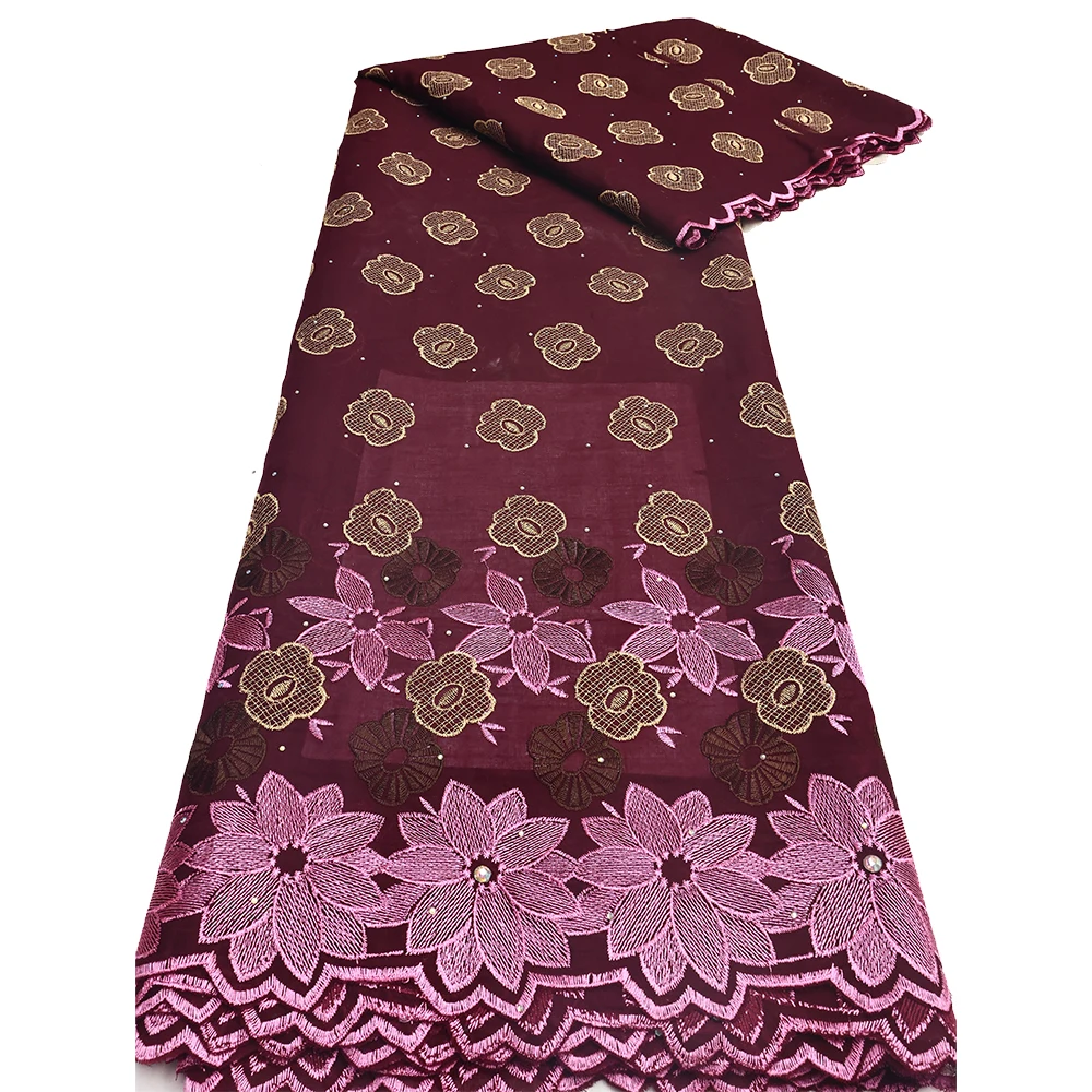 African Cotton Voile Lace Fabric For Wedding Party Dresses