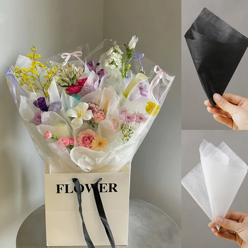 40Pcs Flower Wrapping Paper Soft Cotton Bouquet Packaging Lining Paper Material for Wedding Birthday Party Gift DIY Decoration