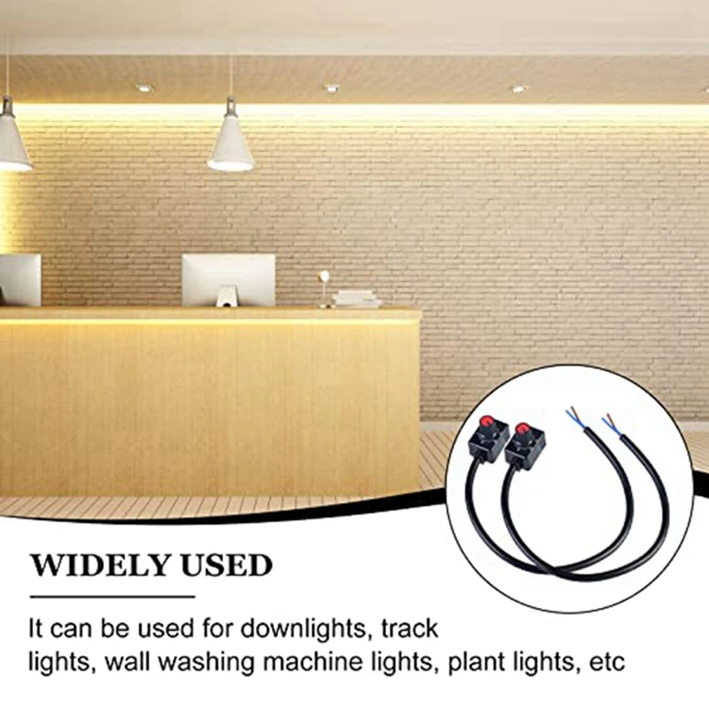 LED 조광기 스위치 노브: 2 팩 DC 0-10V LED 조광기 스위치, 조도 조절식 조명 스위치, 인테리어 스포트라이트, 성장 램프