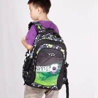 Top Quality Orthopedic Boys School Bags Football Pattern Backpacks Children Kids Satchels Boys Shoulder School Bag Kids Packsack 2