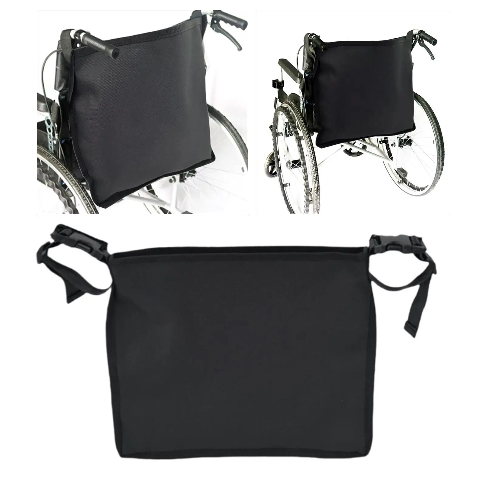 Wheelchair Bag Hang on Back Walker Organizer Bag for Travel Walking Outdoor