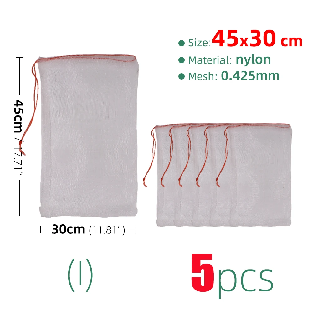 16 Size Plant Fruit Protection Bag Reusable Nylon Mesh Garden Home Vegetable Protection Tool Grain Storage Bag Insect Protection 