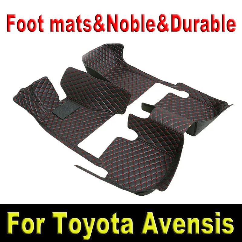 

Car Floor Mats For Toyota Avensis T270 2010~2017 Full Set Luxury Leather Mat Durable Waterproof Carpet Auto Rugs Car Accessories