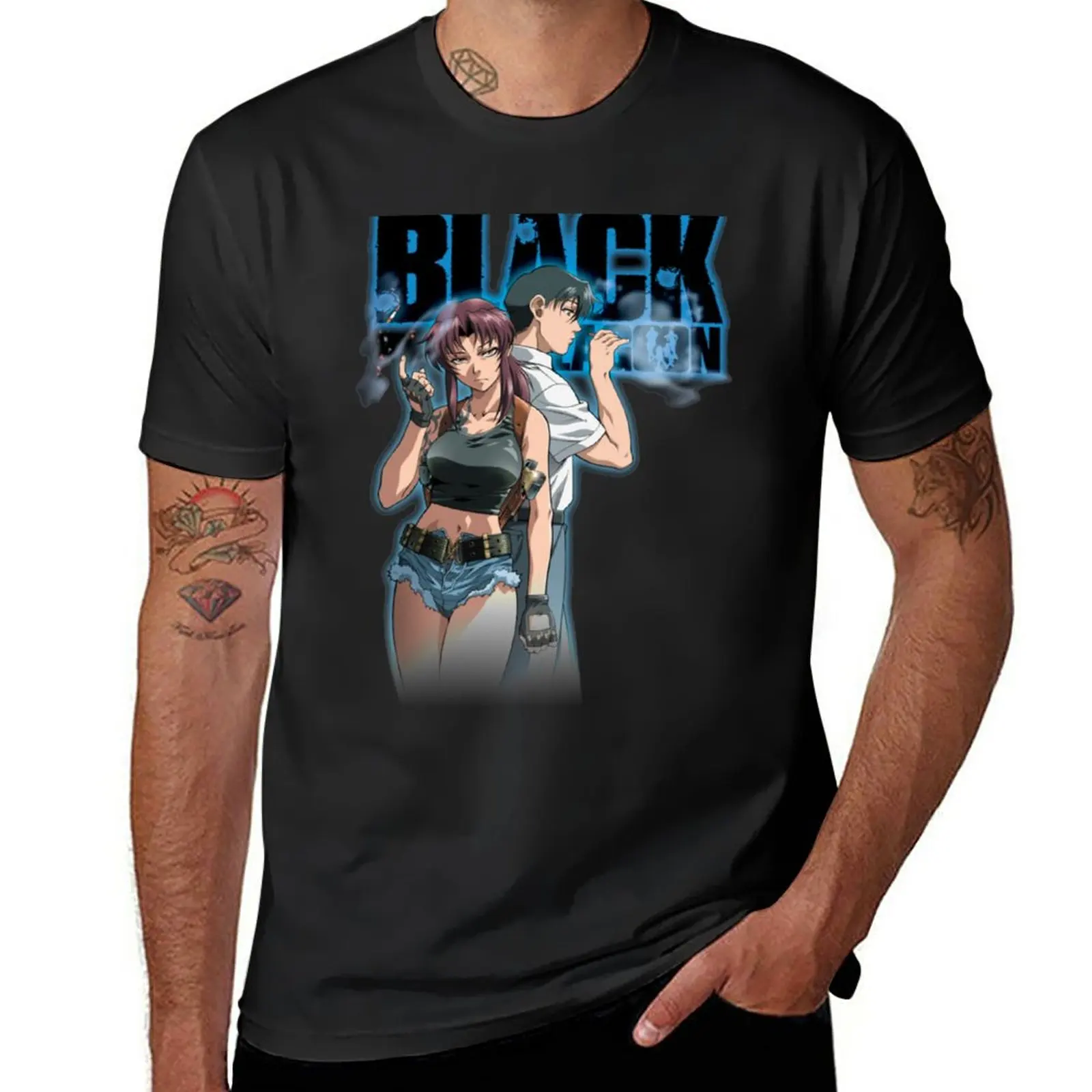 

BLACK LAGOON T-Shirt black t shirts summer clothes Short sleeve tee men
