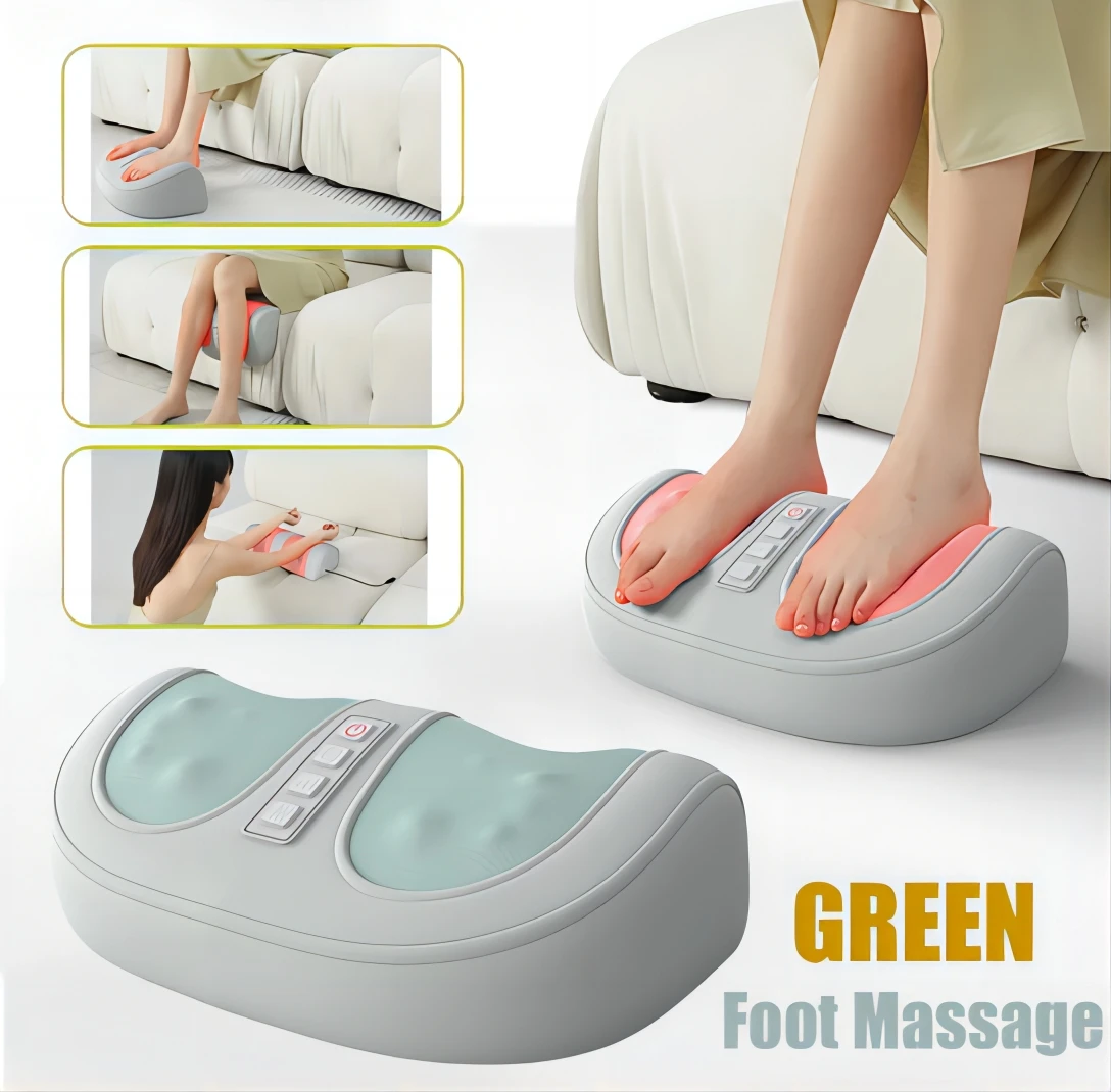 

Foot Massager with Heat Shiatsu Heated Electric Kneading Feet Massager Machine for Plantar Fasciitis Built-in Rotation Function