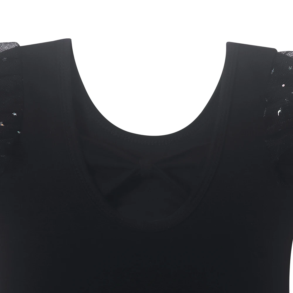 Mädchen Glitzer Ballett Trikots Langarm Gymnastik Kostüm Kinder Sportlich Dancewear Ganzanzug Tanz Tutu Kleider – Detail 13