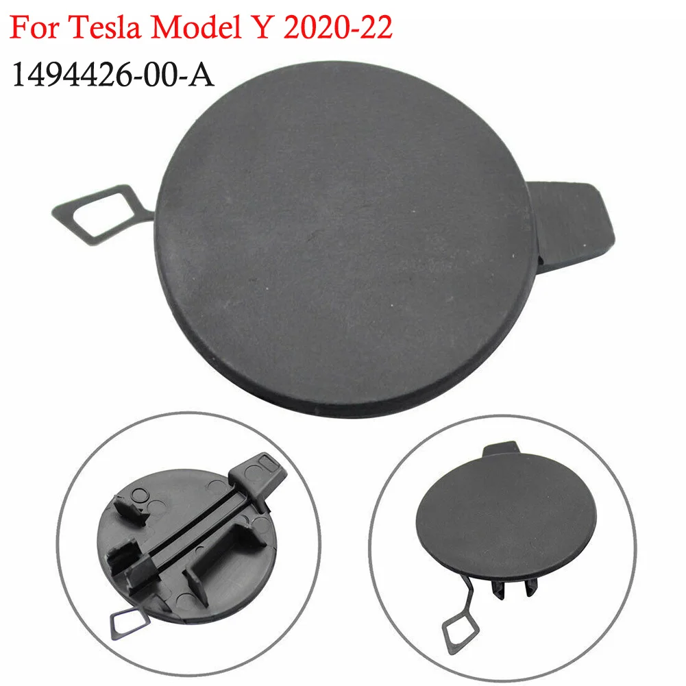 

1PCS Auto Bumper Tow Hook Cover For Tesla Model Y 2020-2022 Vehicle Rear Bumper Trailer Tow Hook Cap Cover 1494426-00-A
