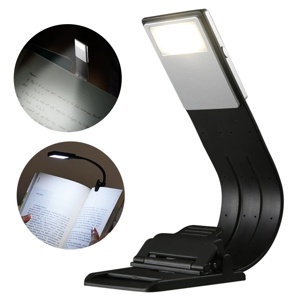 LEDEyeProtectionBookNightLightUSBRechargeableAdjustableMini