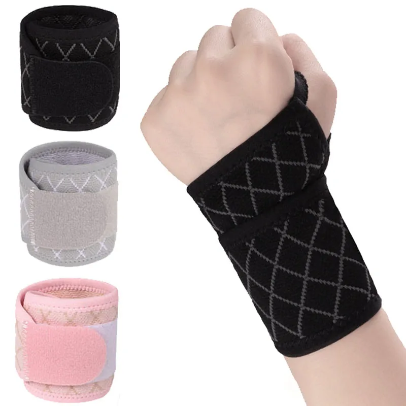 

1/2Pcs Sports Wristband Adjustable Breathable Wrist Brace for Fitness Basketball Compression Carpal Tunnel Sports Accessories