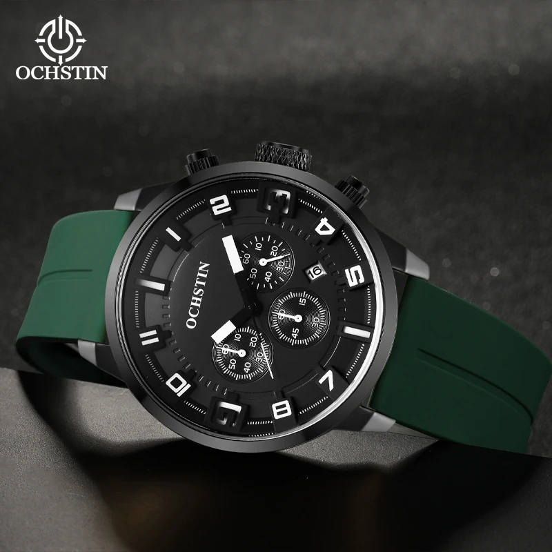 OCHSTIN Legend Series Multifunction Quartz Core Hot 2024 Atmosphere Simple Men's Quartz Watch Men's Chronograph Watch