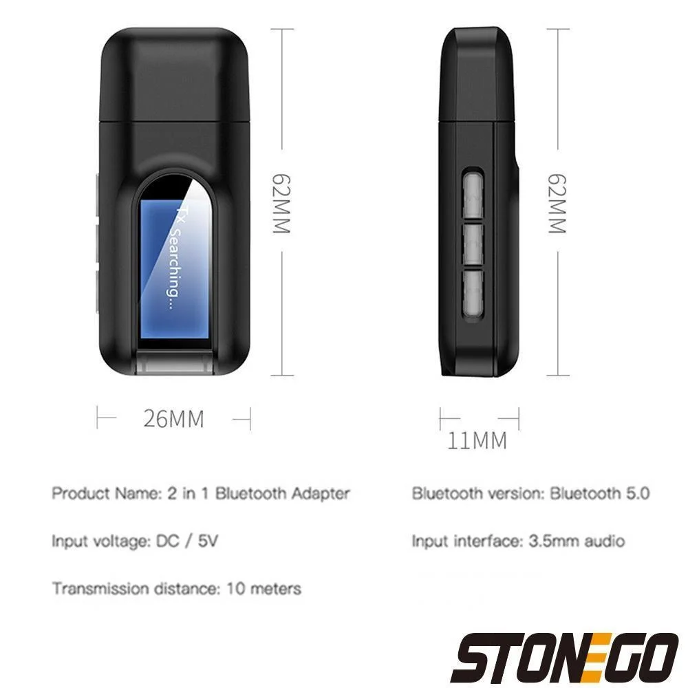 블루투스 50 어댑터 USB 블루투스 수신기 송신기 자동차 PC TV HD 오디오 무선 오디오 어댑터
