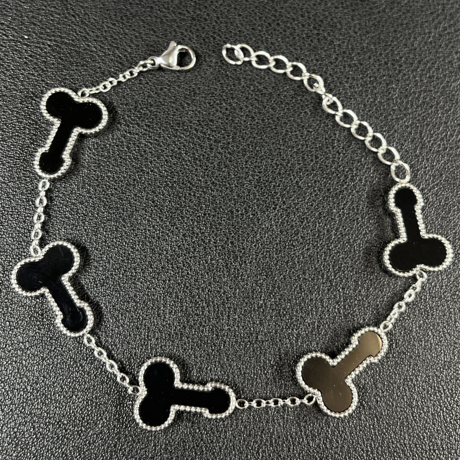 luxurious Hip Hop Punk Personality Genital prank Titanium Steel Fashion Bracelet For Men Women Girl Jewelry Y2K Accessories