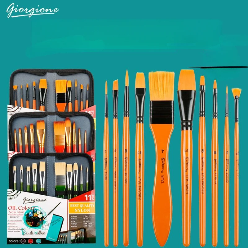 GIORGIONE ��äȭ �׸� �귯�� ��Ʈ, �ɷ� ���Ϸ� ����Ʈ �귯��, �ٱ�� ��ũ�� �̼� ��ǰ, 10 ��