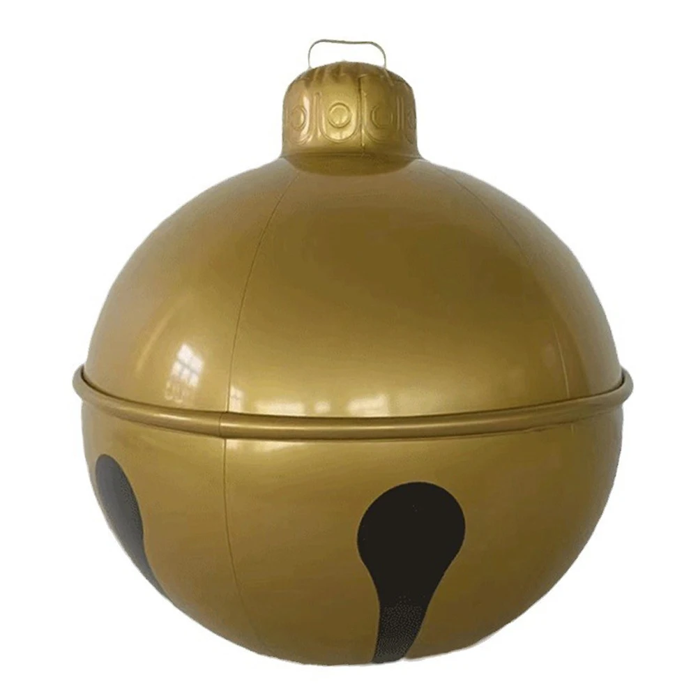 Bola inflable gigante de Navidad de 23,6 pulgadas con control remoto, bola de soplado de PVC de gran tamaño, bola decorada con Navidad para decoración de patio y piscina