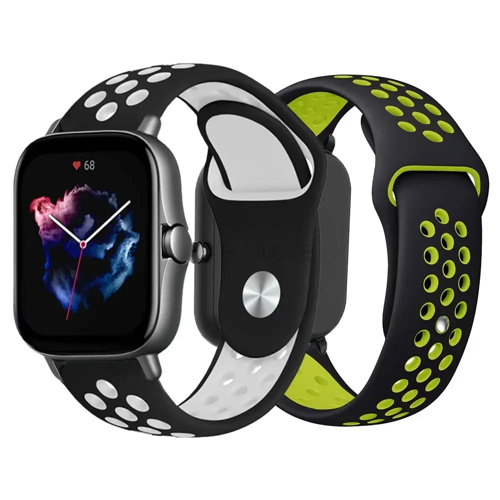 Sport Silicone Watch Band - 20mm/22mm Adjustable Bracelet Strap