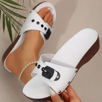 Sandales de luxe pour femmes à talons, chaussures d'été, sandales compensées souples, Sandalias Mujer 2026, sandales et mules d'été 2