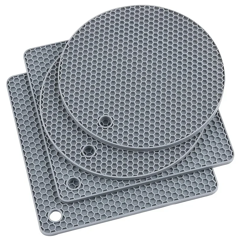 Trivet Mats, Silicone Trivet Mat 8 Set, Rubber Hot Pot Holders