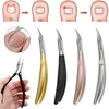 Nail Cutter Cuticle Nippers Profesional Ingrown Toenail Scissors Dead Skin Removal Stainless Steel Nail Clipper Pedicure Tool