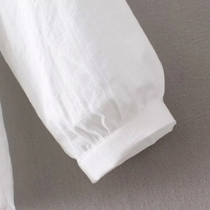 Fashion Plus Size Women's Blouses 2025 Autumn New Style Elegant Ethnic Style Embroidered V-neck Long Sleeve Shirt