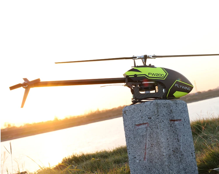 RTF FLYWING FW200 H1 V2 Gyro RC 6CH 3D Smart GPS RC Helicopter Self Stabilizing 3D Brushless Direct Drive 5