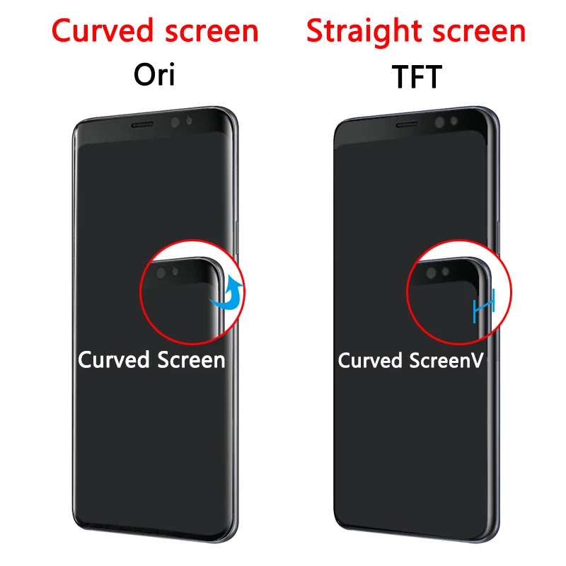 Tft Qualidade Lcd Touch Screen com Quadro para Samsung s8 Plus G950 G950f G955fd G955f G955 - Image 3