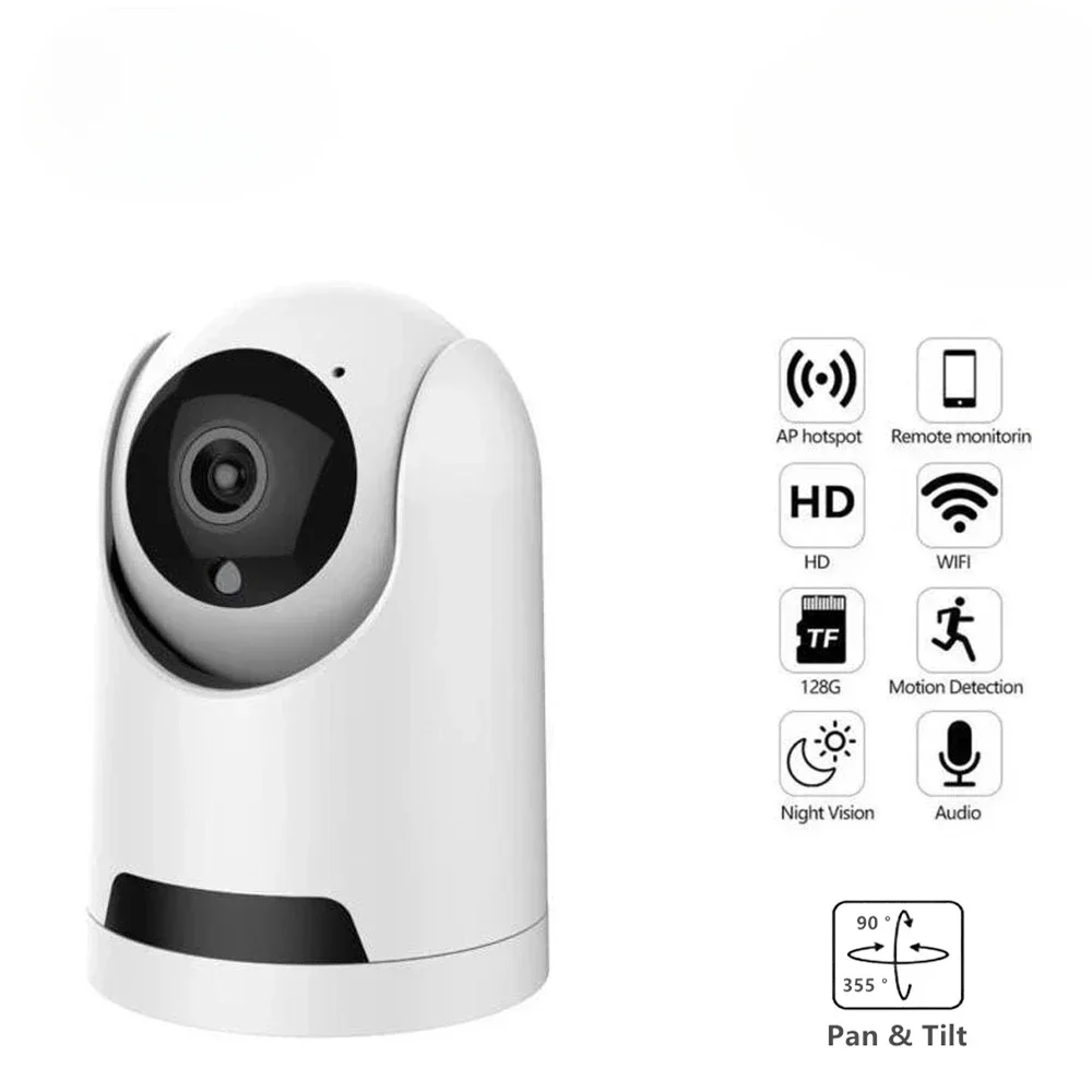 

Security camera wireless WiFi pan tilt 3.6mm monitoring infrared home camera baby monitor two-way audio ICSEE remote control