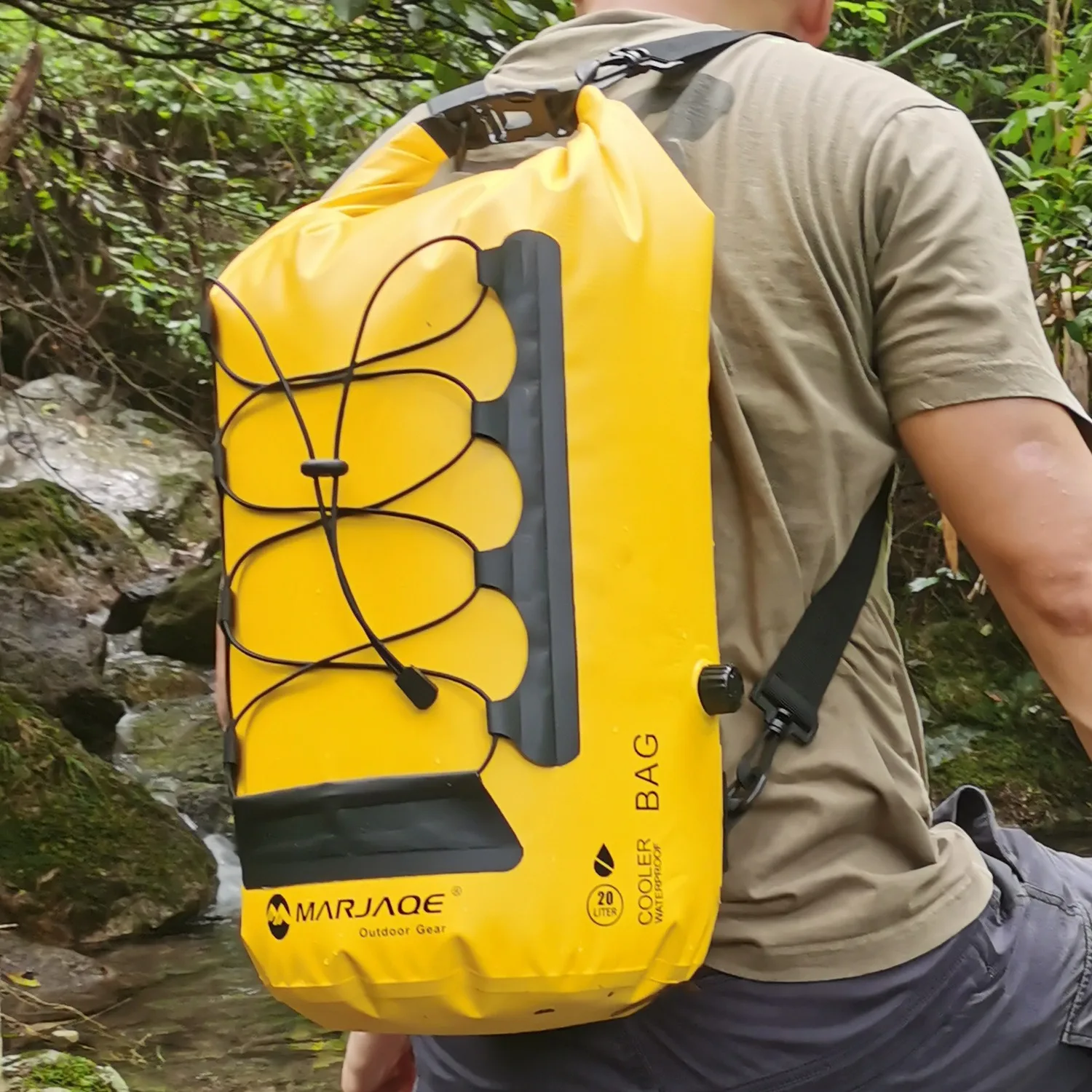 Outwear Waterproof Backpack Camping Drybag Backpack Dry Bag Backpack for Men and Women with Roll Top Closure Dry Sack Packs 20L