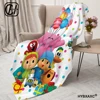 Plush Dolls P-POCOYO Blanket Picnic Flannel Throw Blanket For Bedroom Warm Soft Custom DIY Quality Bedspread Gift Idea 3