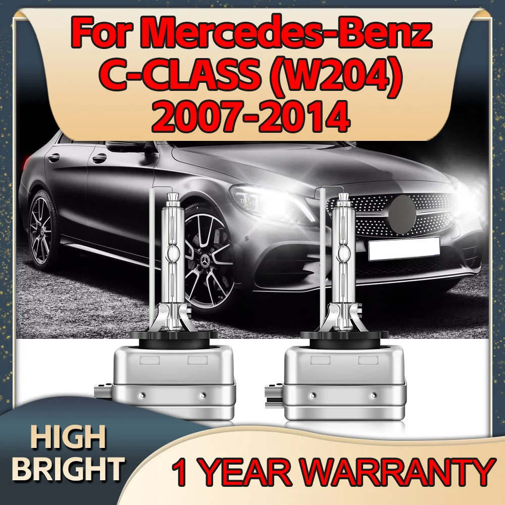 2PCS Replace Original Xenon D1S HID Bulb 6000K Car Headlight For MERCEDES-BENZ C CLASS W204 2007 2008 2009 2010 2011 2012 132014