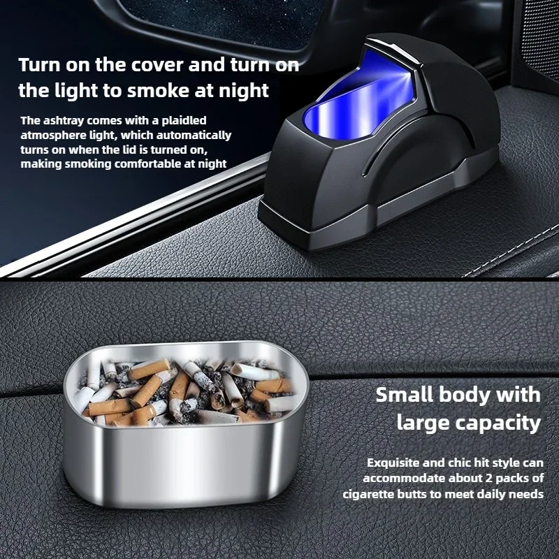 Windproof Car Door Ashtray Sleek Design Metal Lining Seamless Integration Perfect Ash Control Unique Style Premium car ashtray