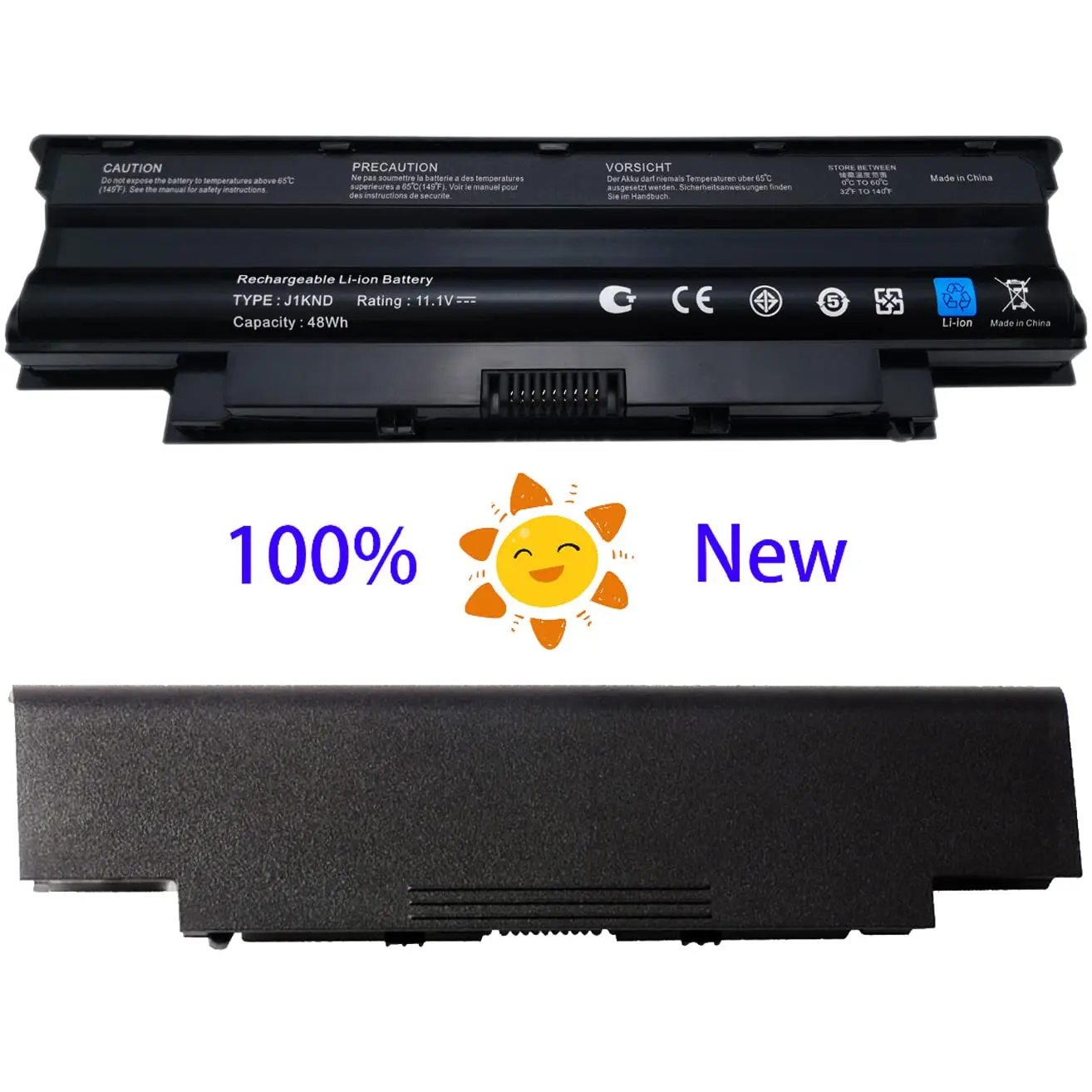 Фото Аккумулятор N5010 3520 N7110 J1KND для Dell Inspiron 3420 15r 17r 14r 13r N5110 N4110 N4010 N3010 M5110 M4110 M501 M503 Vostro 3750 №4