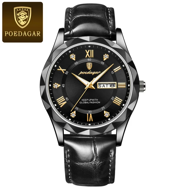 POEDAGAR Luxury Men's Watch - A Timeless Statement of Style and Precision