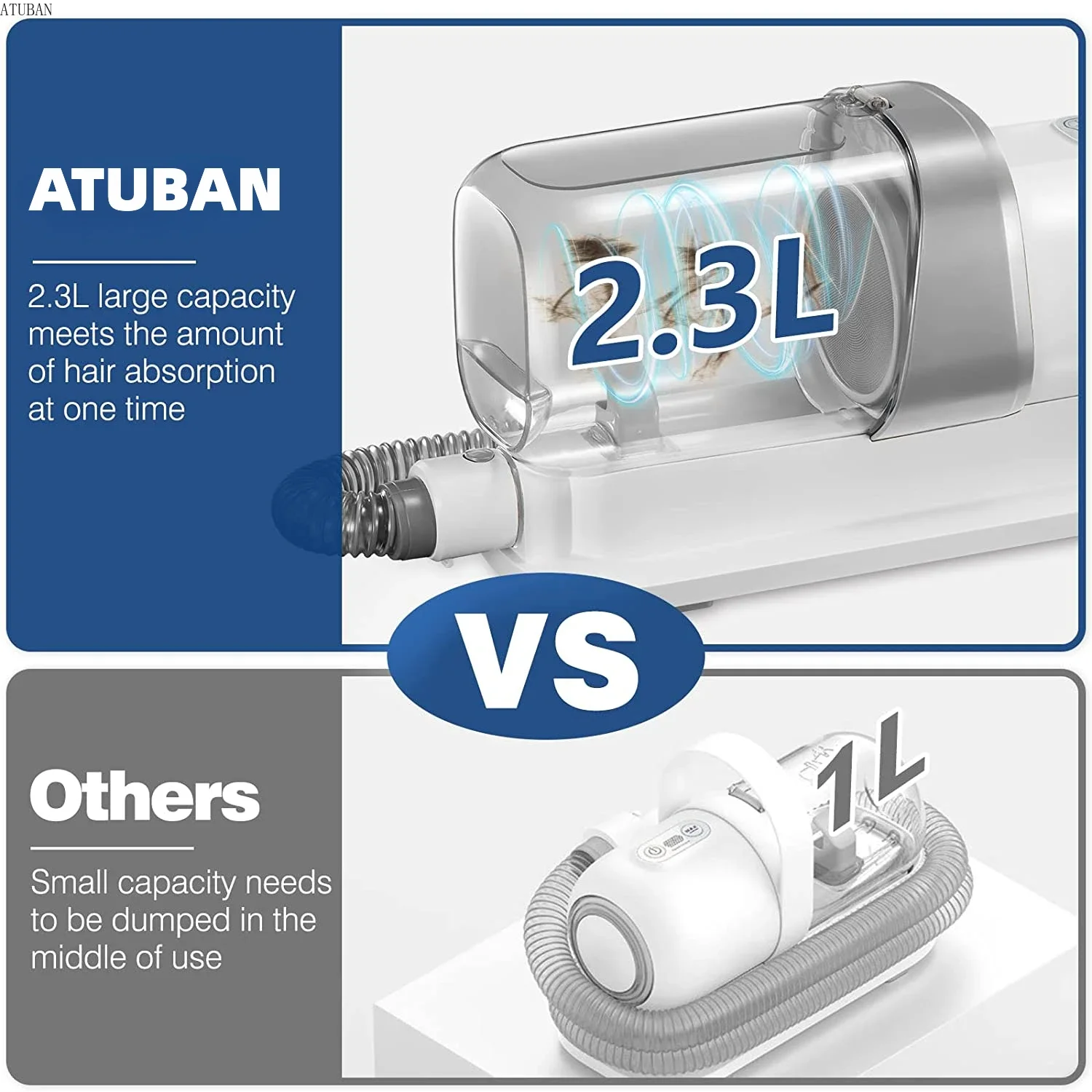 ATUBAN Pet Grooming Vacuum 2 ATUBAN Pet Grooming Vacuum 2