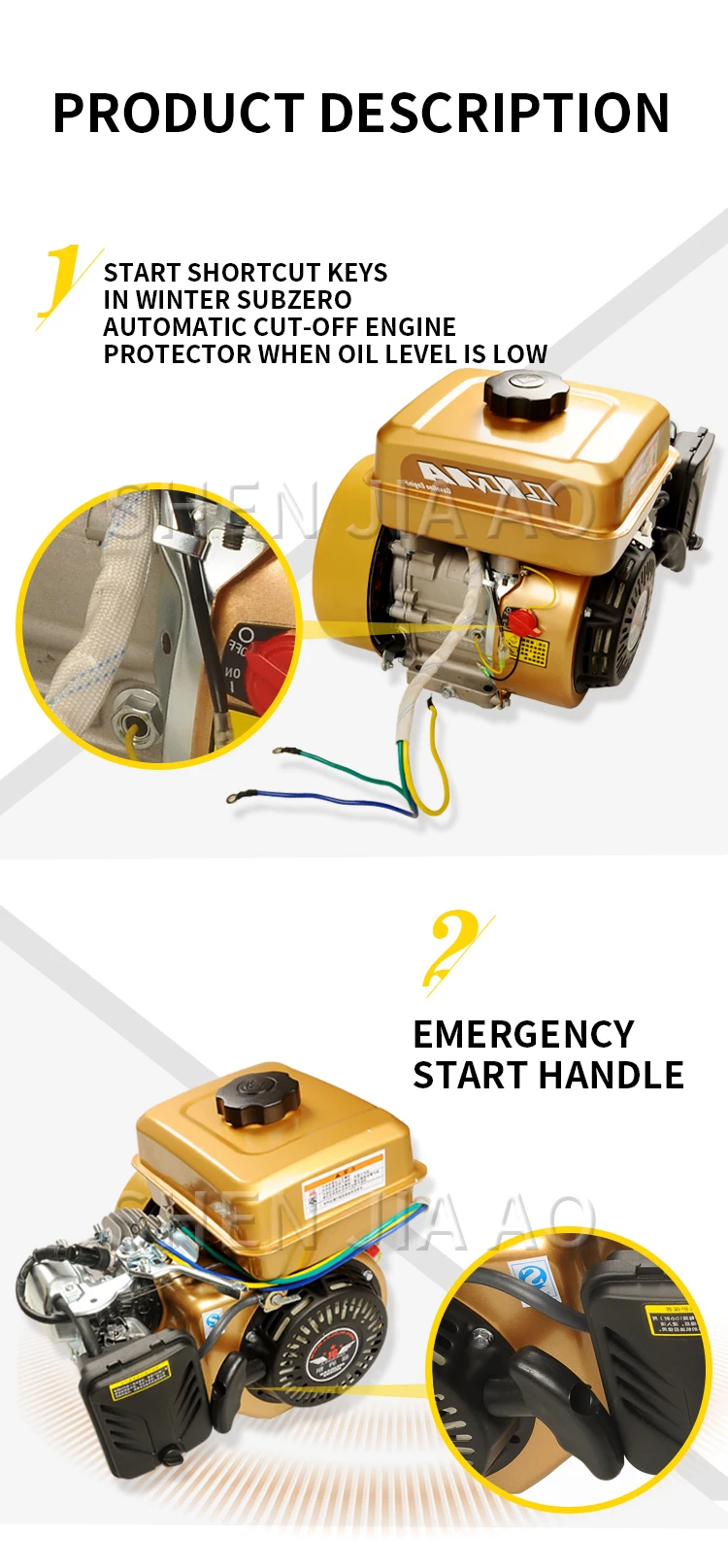 24V Parking Air Conditioning Generator Battery Charging Truck Diesel Generator