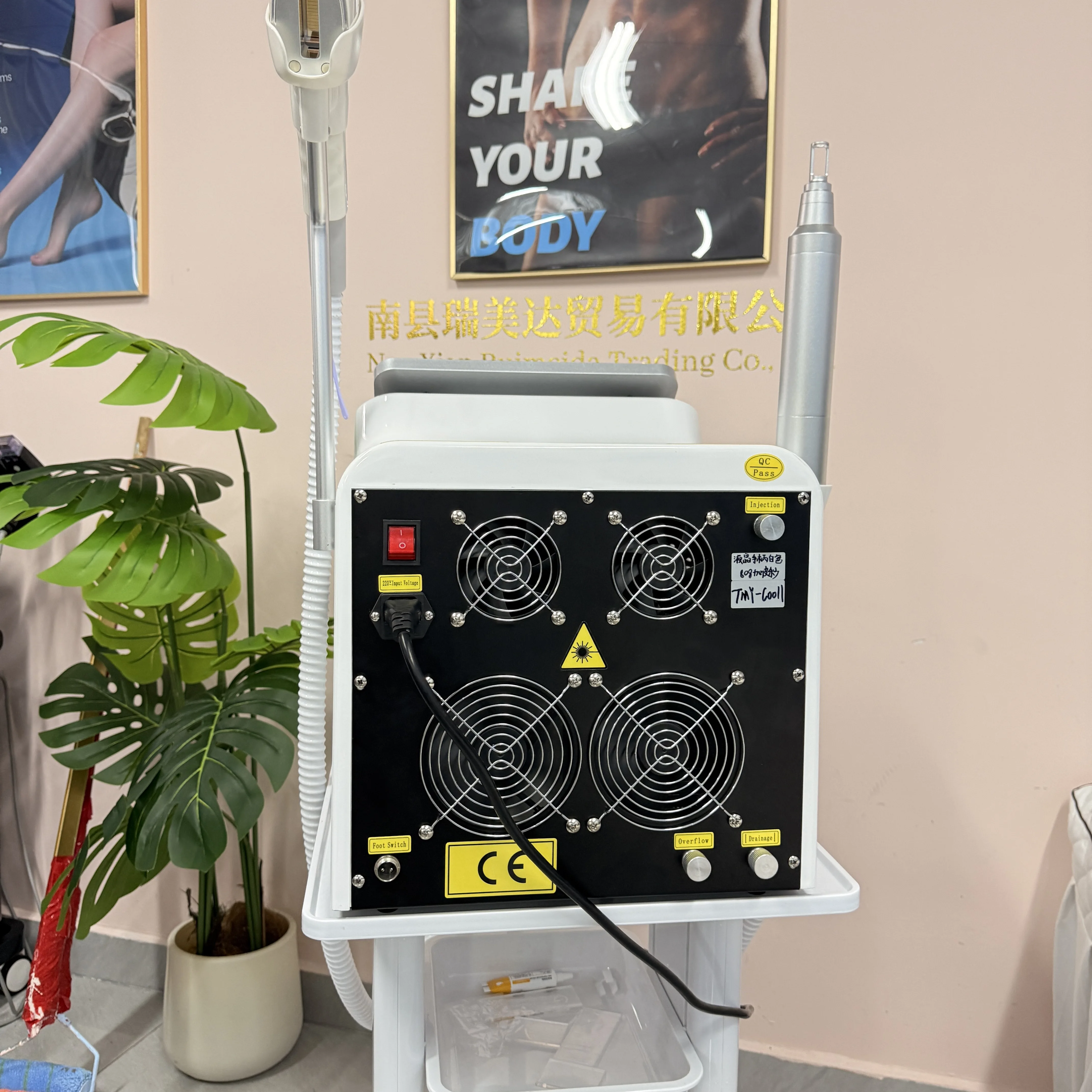 Professional 2 IN 1 10Bars Diode Laser 5000w Hair Removal Device FAC Laser Picosecond Tattoo Removal Permanent Hair Removal 6