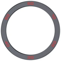 Enhanced Metal Bezel Ring with Tempered Film for CMF Watch Pro2 (Gray red)